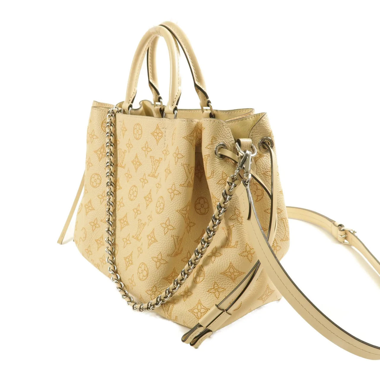 LOUIS VUITTON Bella M59203 兩用包 牛皮 米色 / Beige 牛皮 中古品B - 縮圖 3