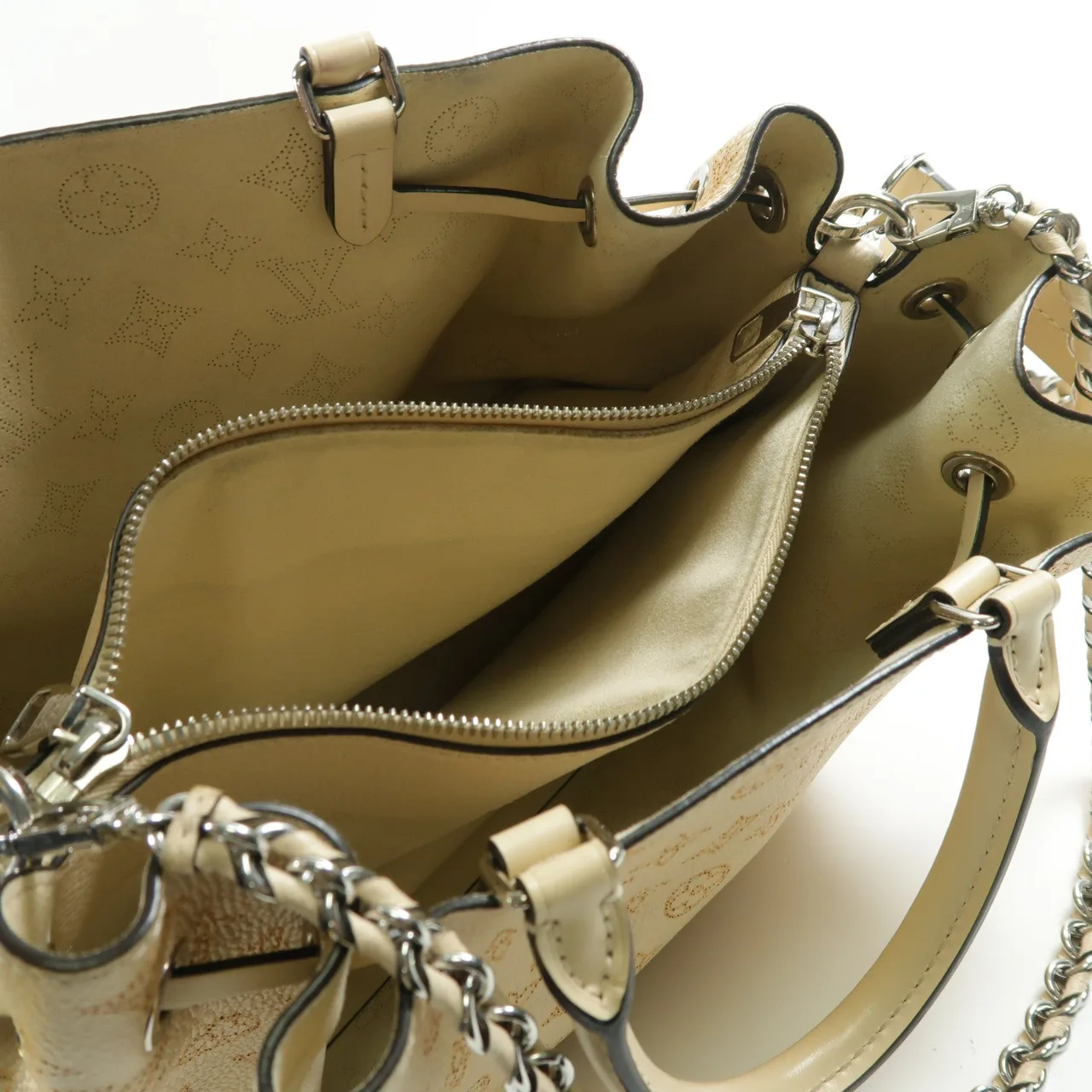 LOUIS VUITTON Bella M59203 兩用包 牛皮 米色 / Beige 牛皮 中古品B - 縮圖 5