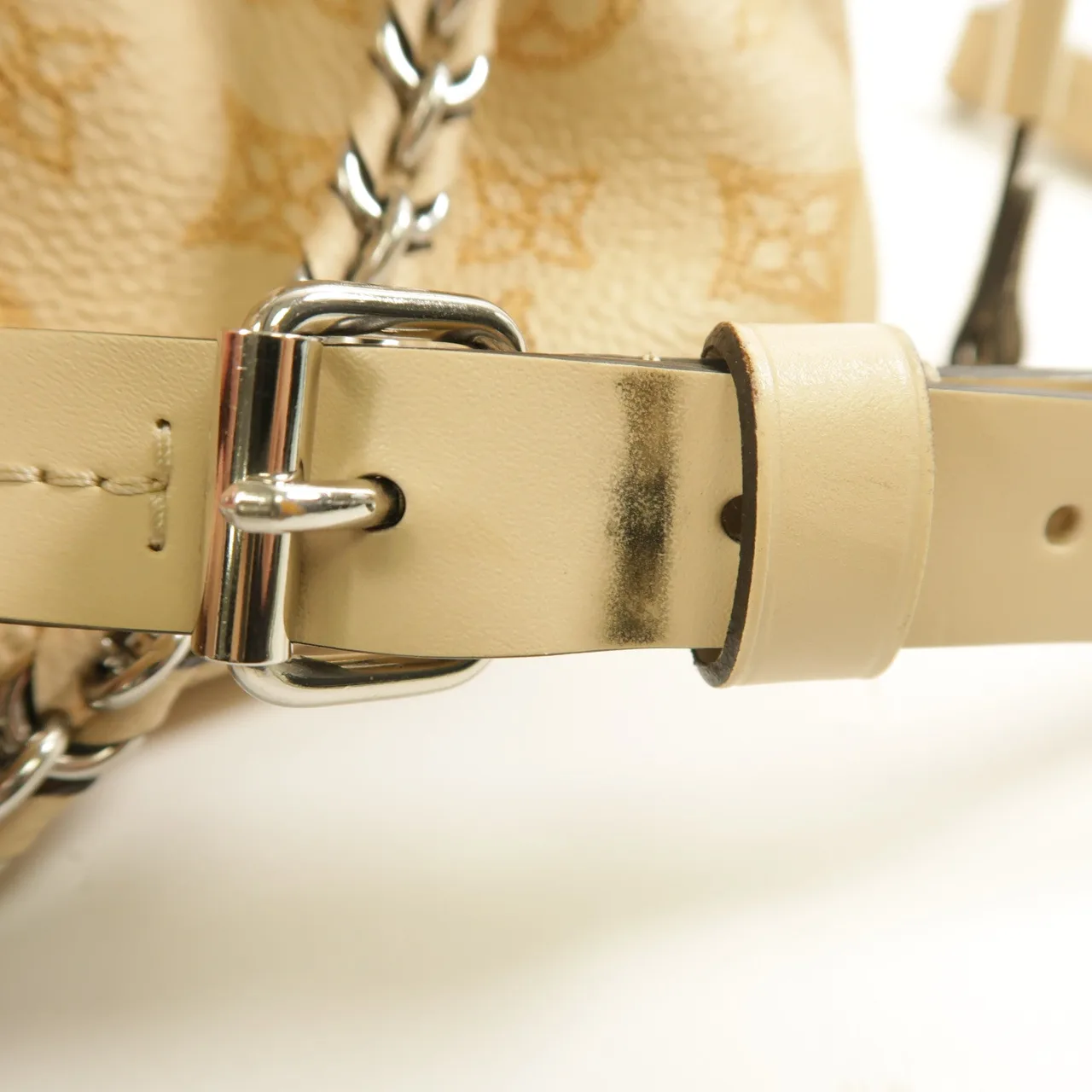 LOUIS VUITTON Bella M59203 兩用包 牛皮 米色 / Beige 牛皮 中古品B - 縮圖 7