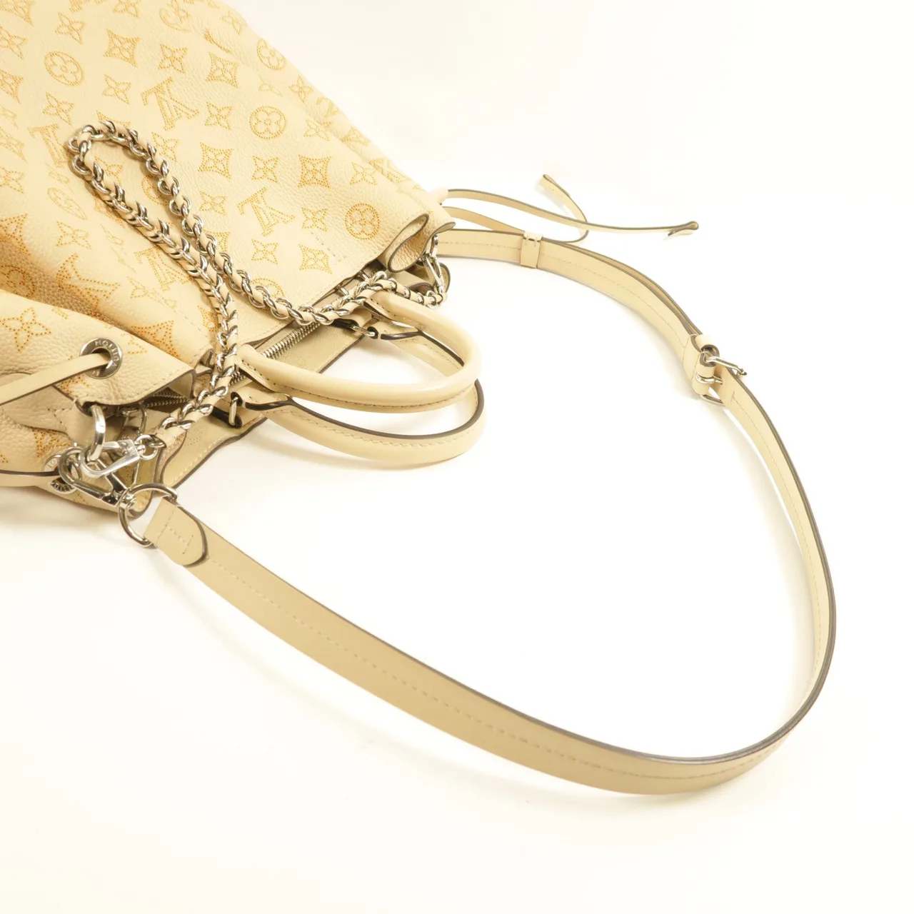 LOUIS VUITTON Bella M59203 兩用包 牛皮 米色 / Beige 牛皮 中古品B - 縮圖 9