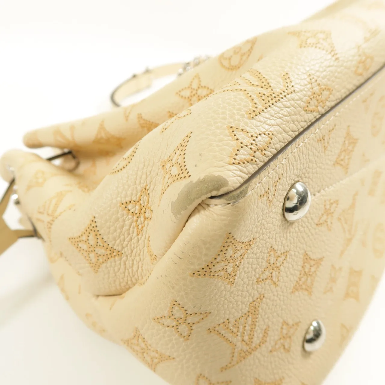 LOUIS VUITTON Bella M59203 兩用包 牛皮 米色 / Beige 牛皮 中古品B - 縮圖 11