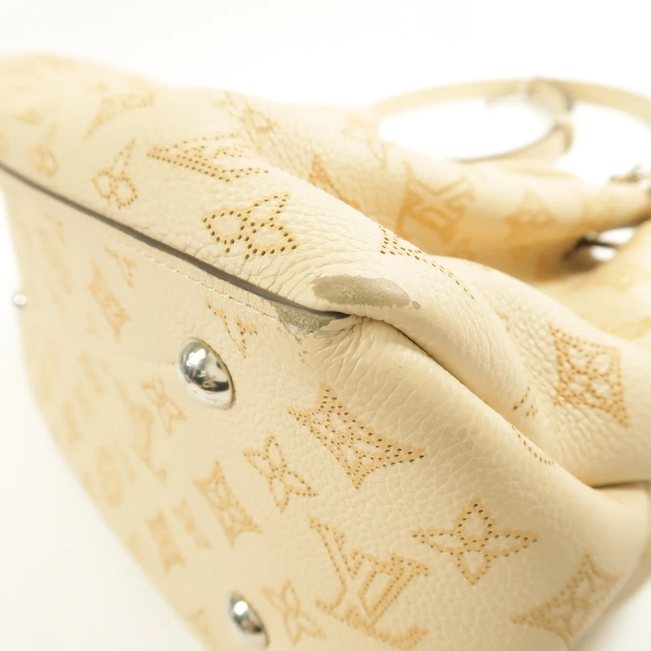 LOUIS VUITTON Bella M59203 兩用包 牛皮 米色 / Beige 牛皮 中古品B - 縮圖 12