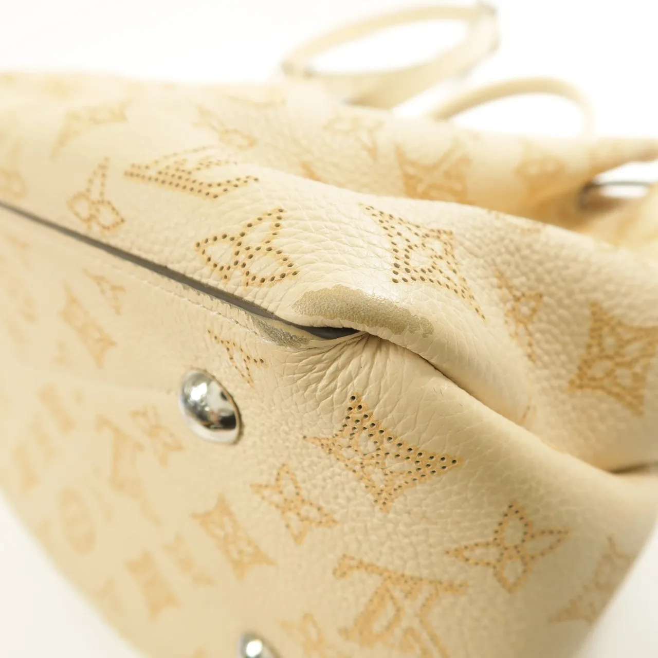 LOUIS VUITTON Bella M59203 兩用包 牛皮 米色 / Beige 牛皮 中古品B - 縮圖 14
