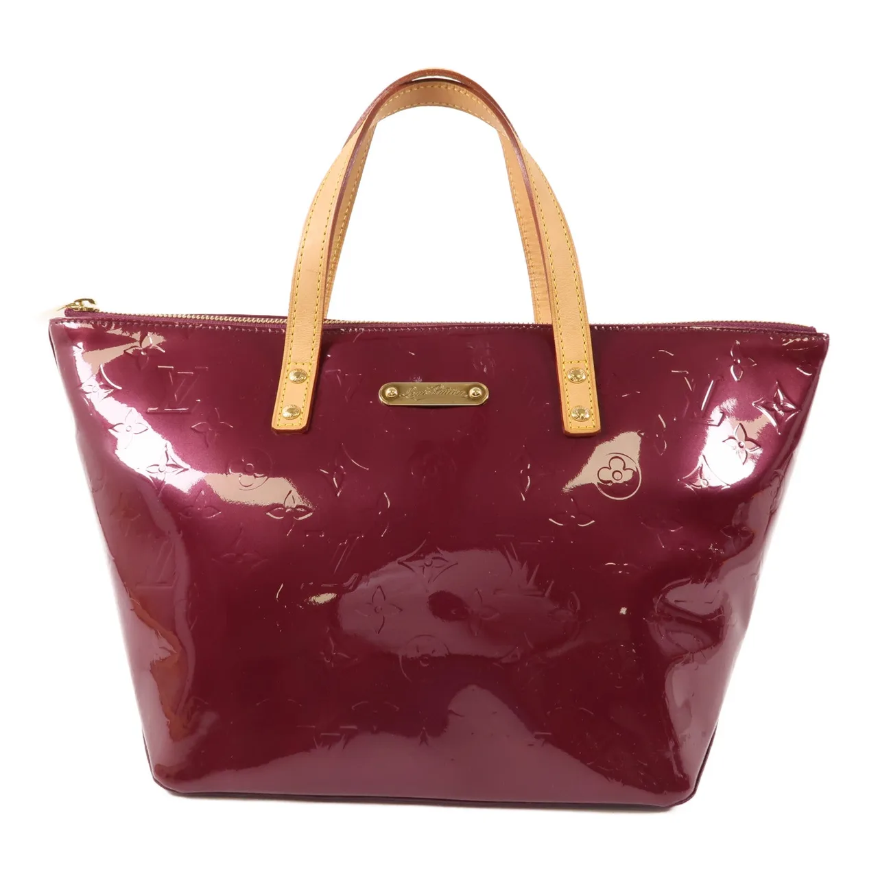 LOUIS VUITTON Bellevue M93583 手提包 皮革 紅色 / PUPLE/