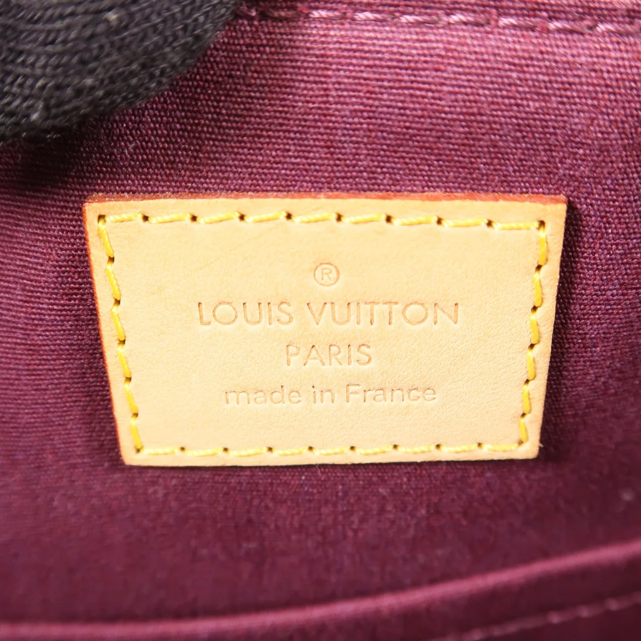 LOUIS VUITTON Bellevue M93583 手提包 皮革 紅色 / PUPLE/ 皮革 中古品B - 縮圖 7
