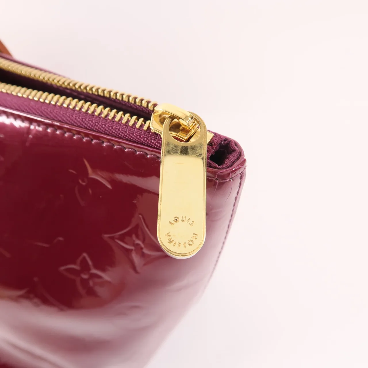 LOUIS VUITTON Bellevue M93583 手提包 皮革 紅色 / PUPLE/ 皮革 中古品B - 縮圖 10