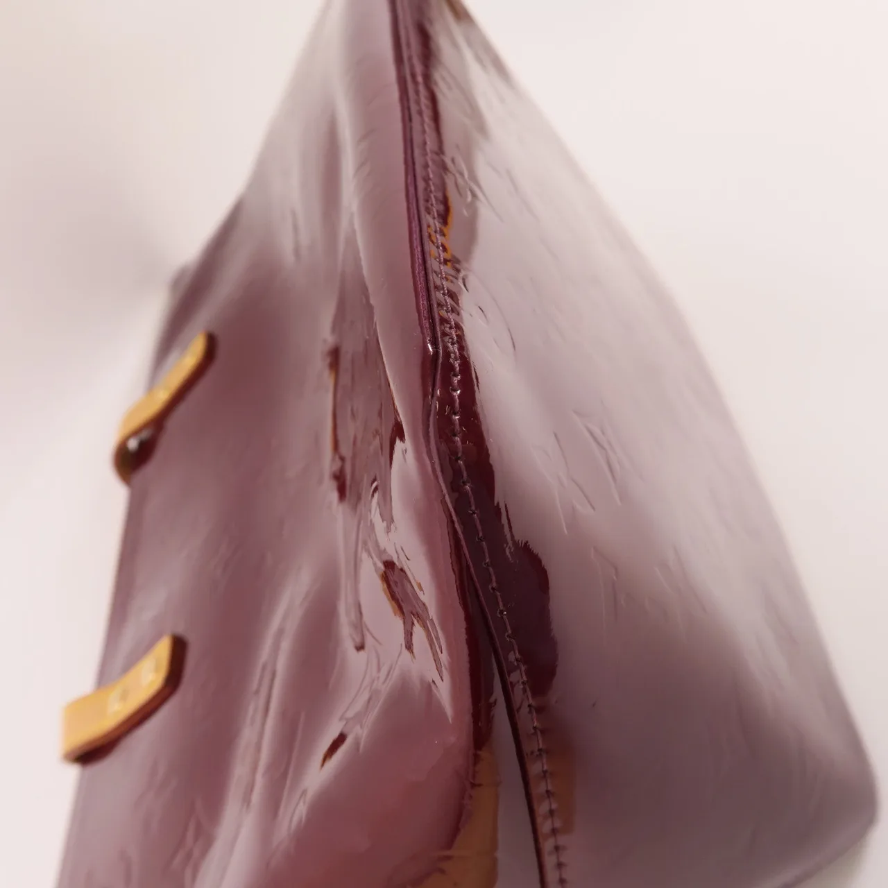 LOUIS VUITTON Bellevue M93583 手提包 皮革 紅色 / PUPLE/ 皮革 中古品B - 縮圖 14