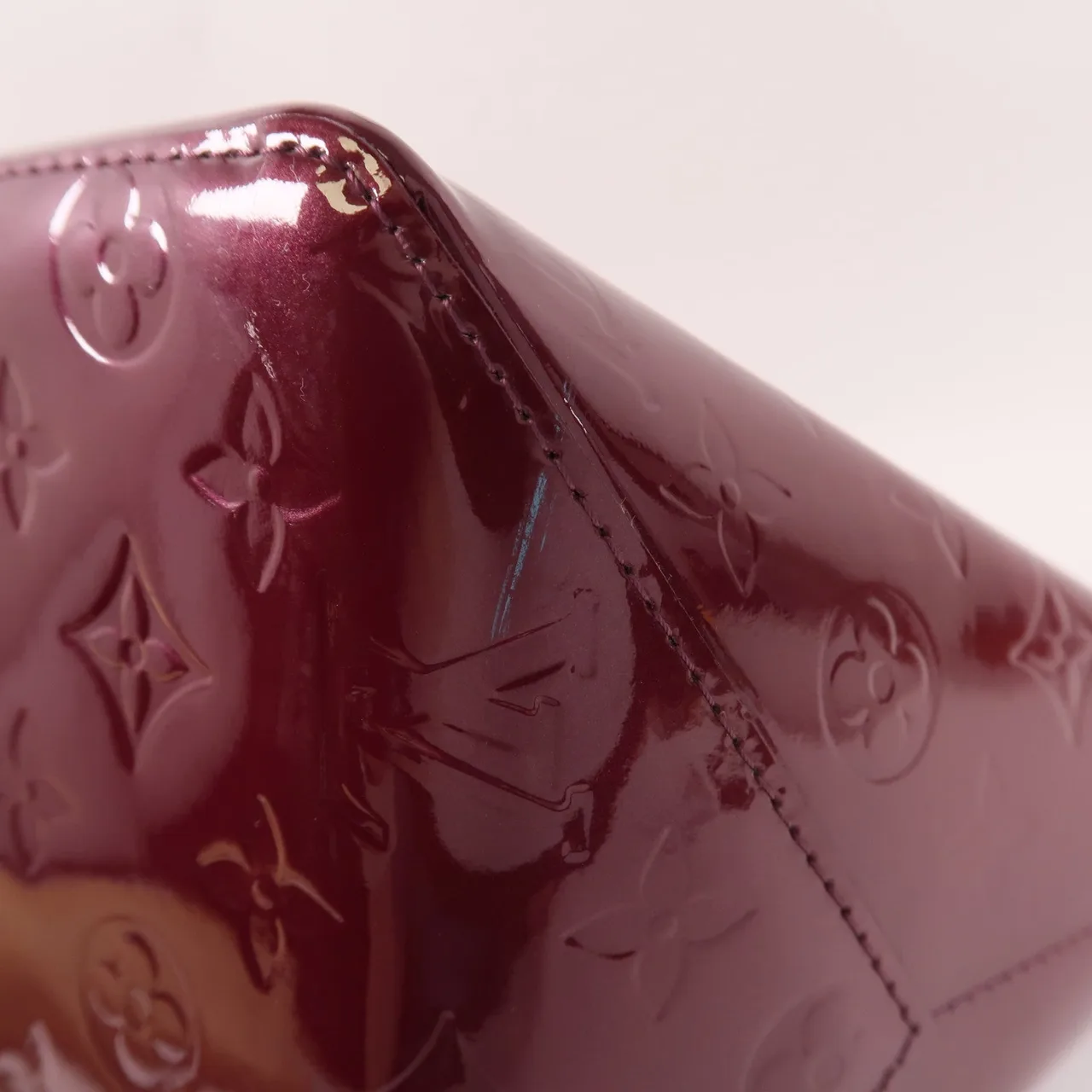 LOUIS VUITTON Bellevue M93583 手提包 皮革 紅色 / PUPLE/ 皮革 中古品B - 縮圖 15