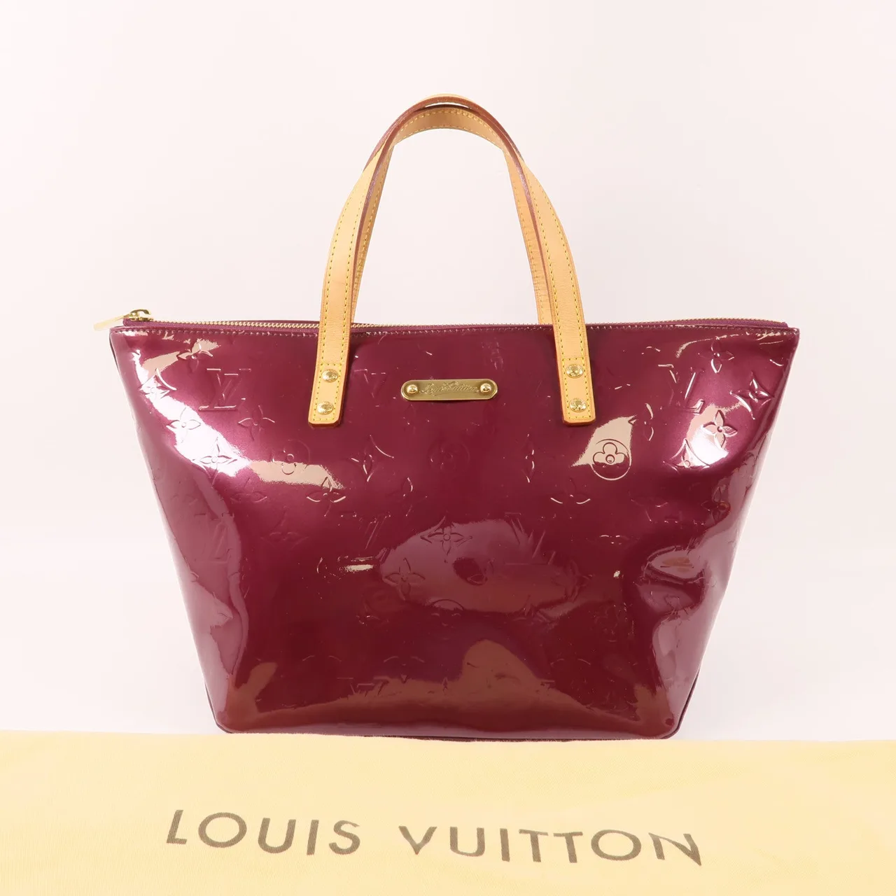LOUIS VUITTON Bellevue M93583 手提包 皮革 紅色 / PUPLE/ 皮革 中古品B - 縮圖 16