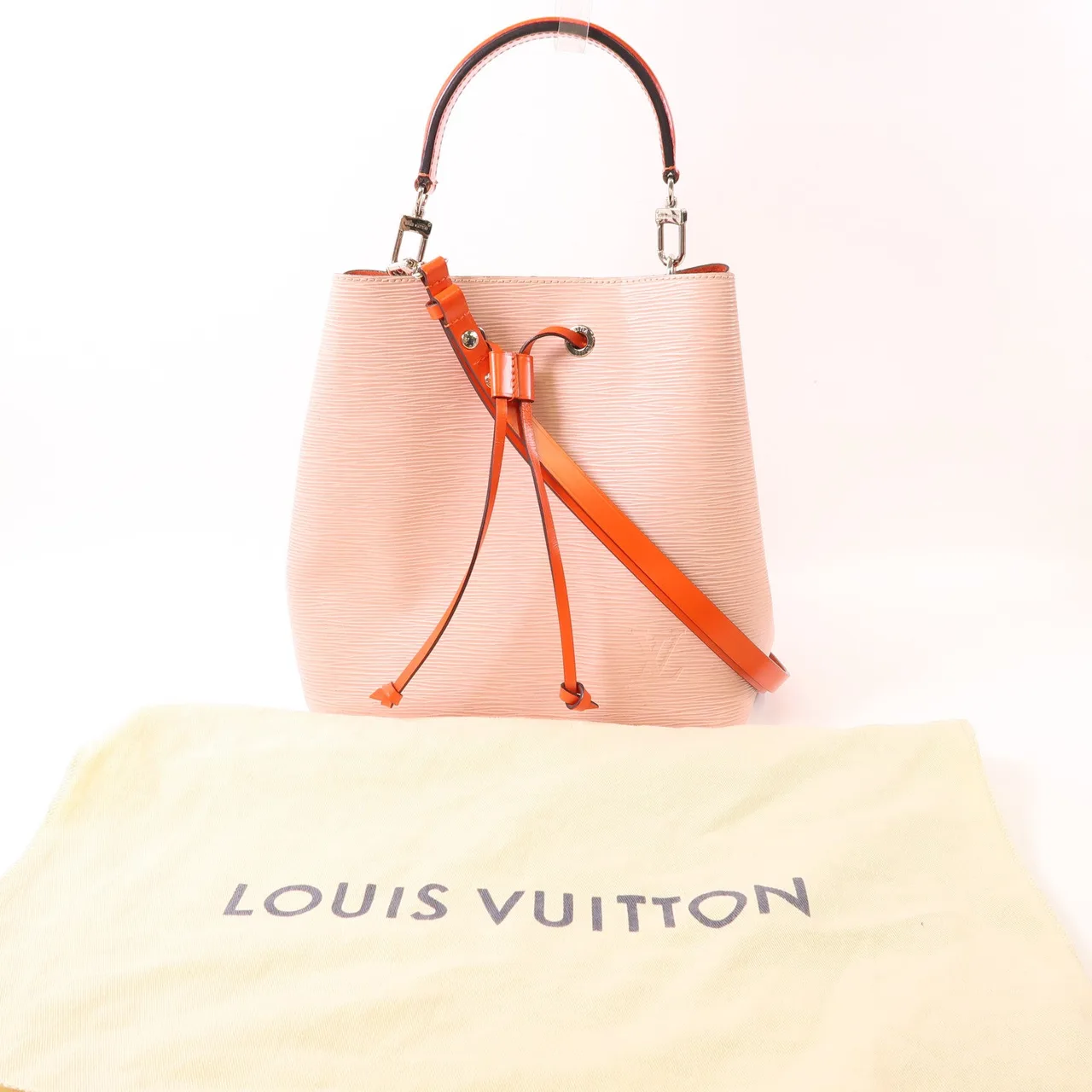 LOUIS VUITTON NeoNoe M54370 兩用包 牛皮 粉色 牛皮 中古品B - 縮圖 8