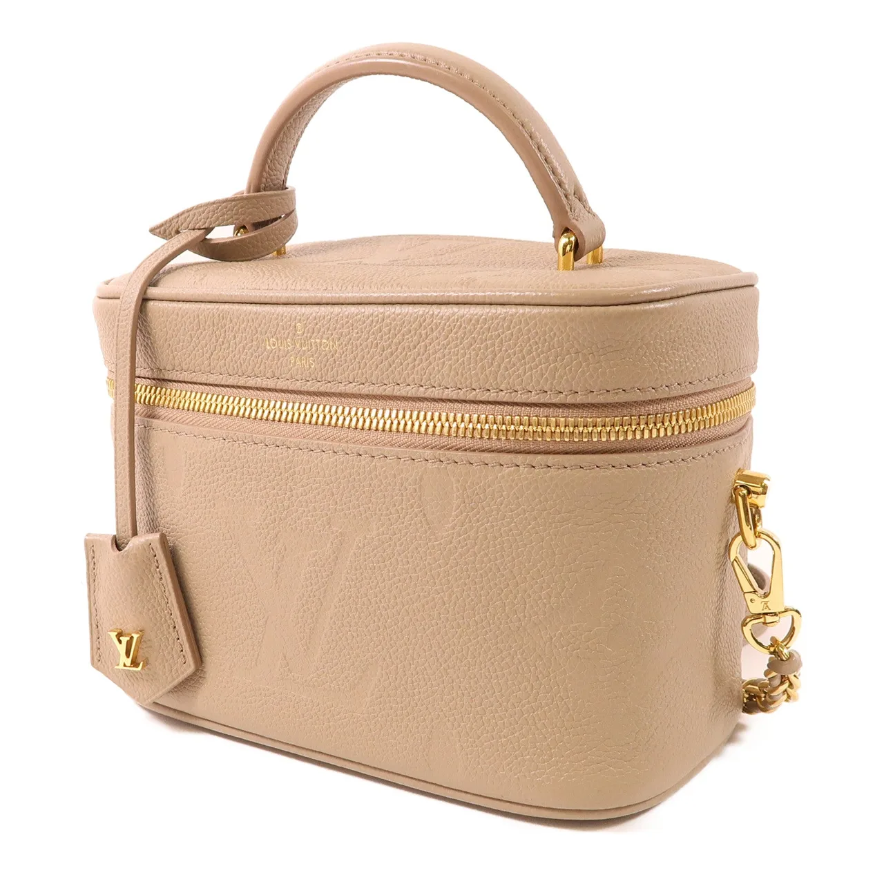 LOUIS VUITTON Vanity M45608 兩用包 牛皮 米色 / Beige 牛皮 中古品A - 縮圖 2