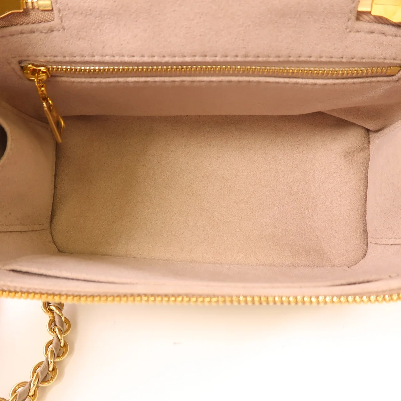 LOUIS VUITTON Vanity M45608 兩用包 牛皮 米色 / Beige 牛皮 中古品A - 縮圖 5