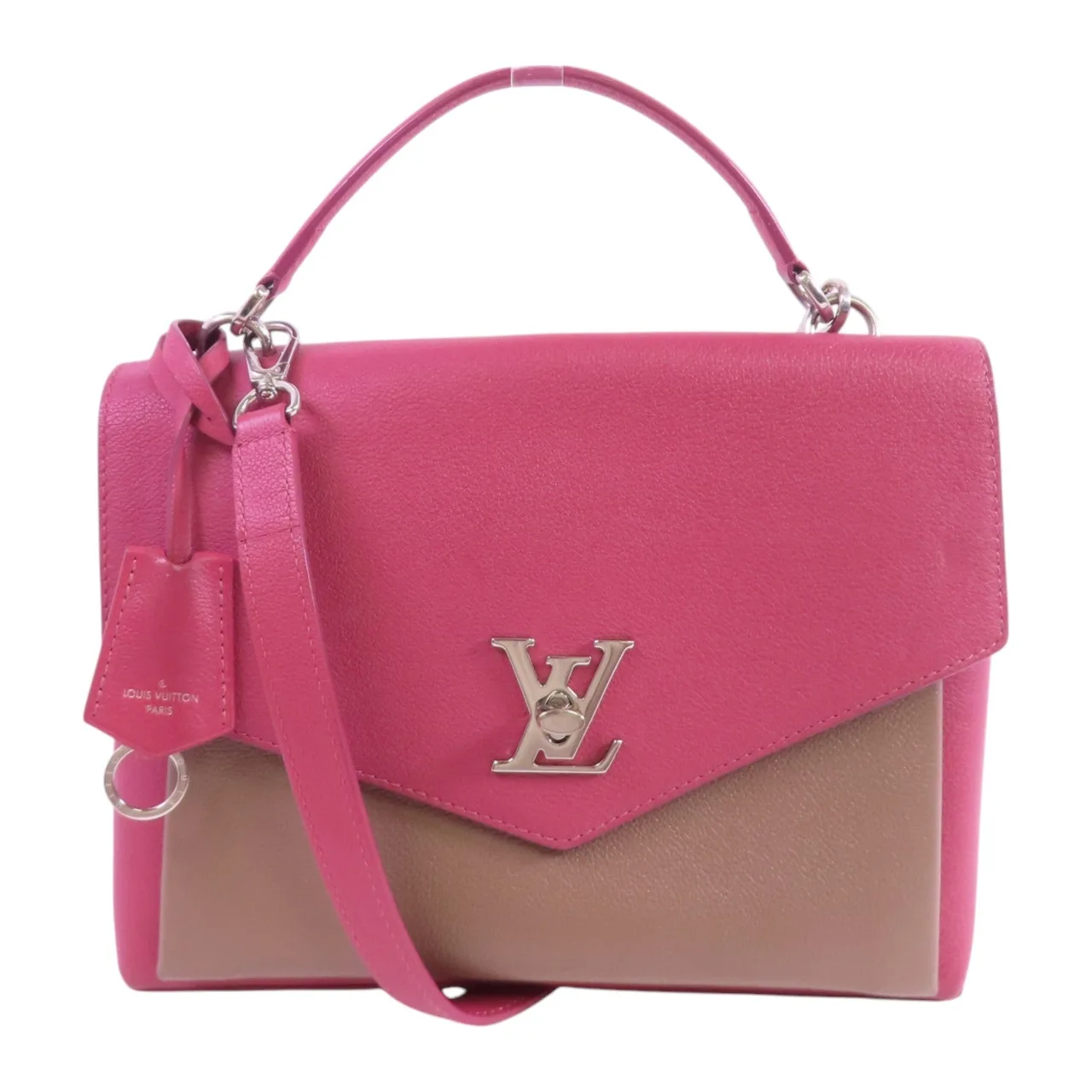 LOUIS VUITTON Lock Me M51490 2-Way Bag Calfskin 粉色 / Rose Pink