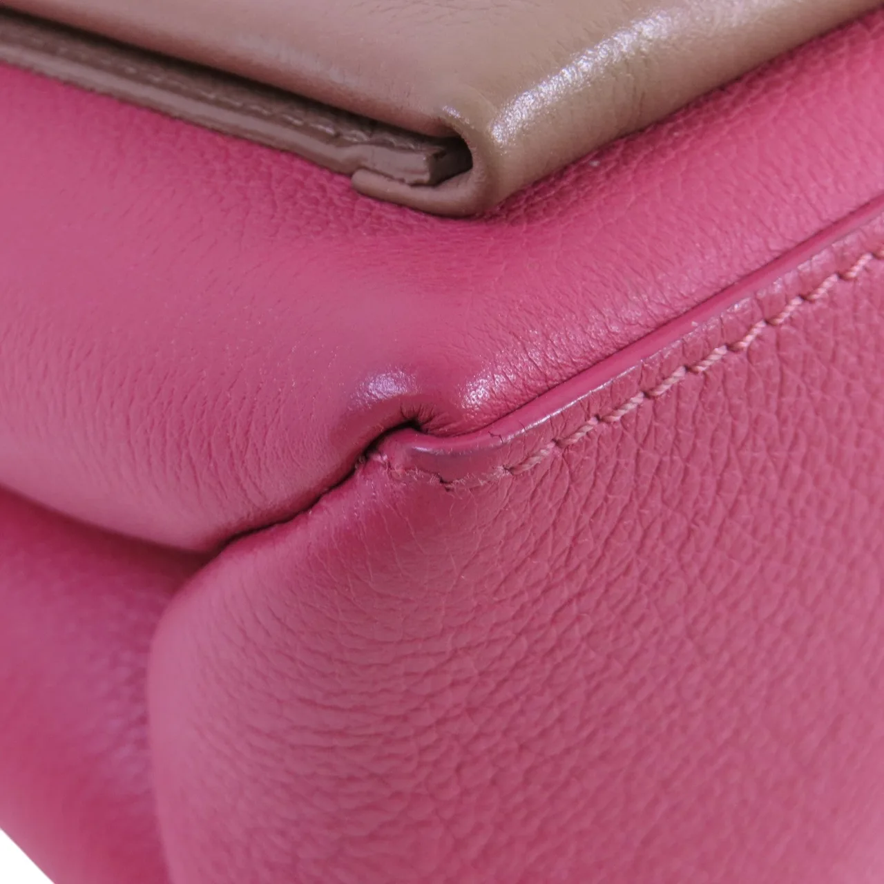 LOUIS VUITTON Lock Me M51490 兩用包 牛皮 粉色 / Rose Pink 牛皮 中古品A - 縮圖 11