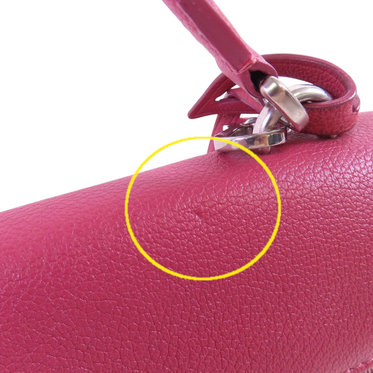 LOUIS VUITTON Lock Me M51490 兩用包 牛皮 粉色 / Rose Pink 牛皮 中古品A - 縮圖 16