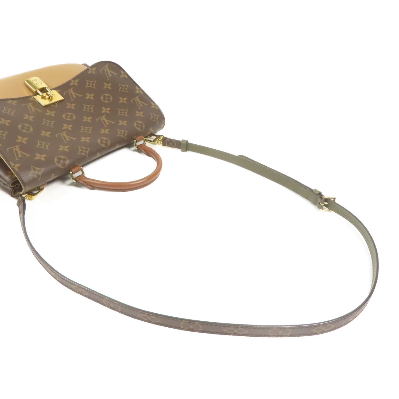 LOUIS VUITTON Marignan M44257 兩用包 塗層帆布 棕色 塗層帆布 中古品A - 縮圖 10