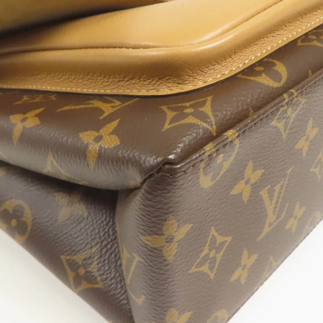 LOUIS VUITTON Marignan M44257 兩用包 塗層帆布 棕色 塗層帆布 中古品A - 縮圖 12