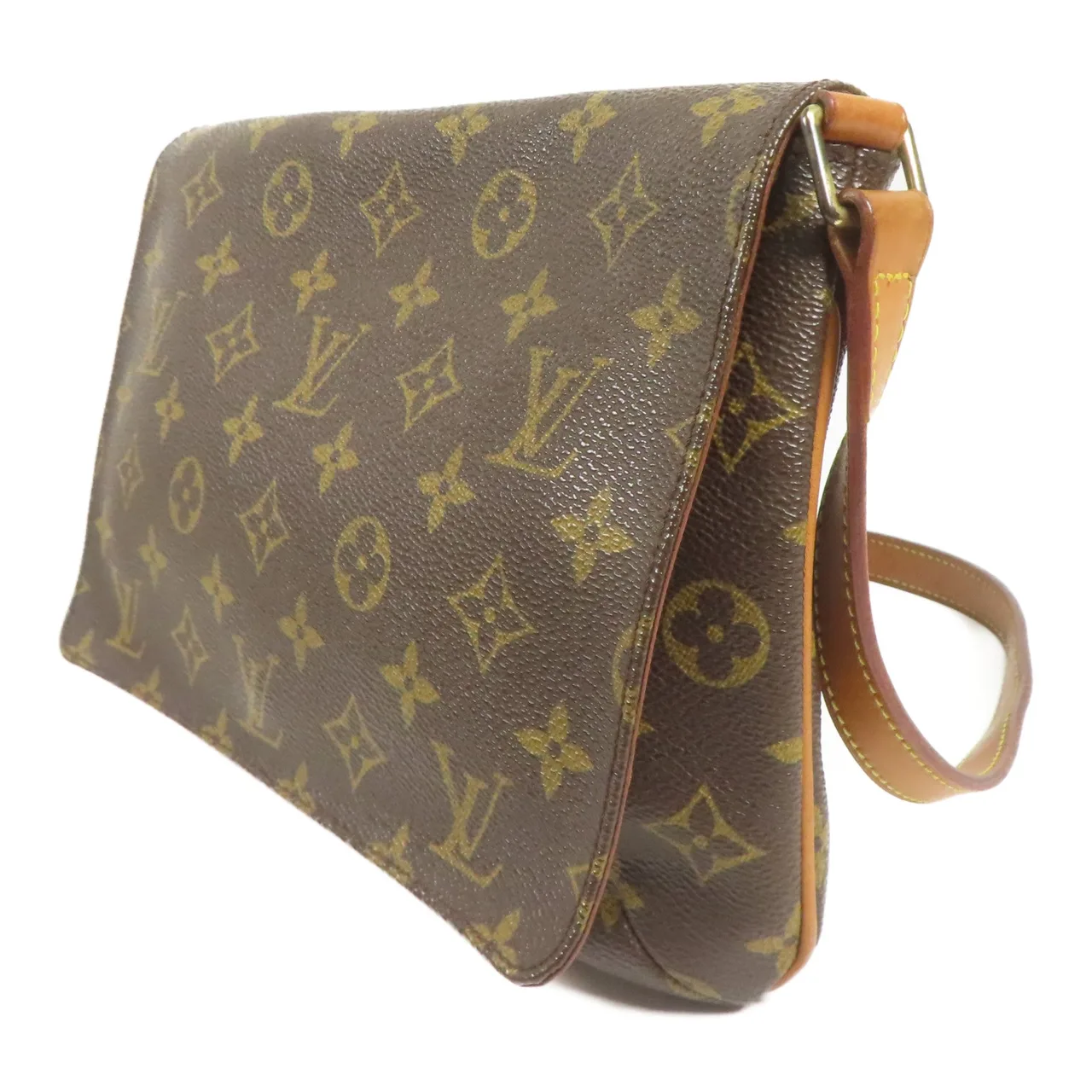 LOUIS VUITTON Musette Tango M51388 肩背包 塗層帆布 棕色 塗層帆布 中古品B - 縮圖 3