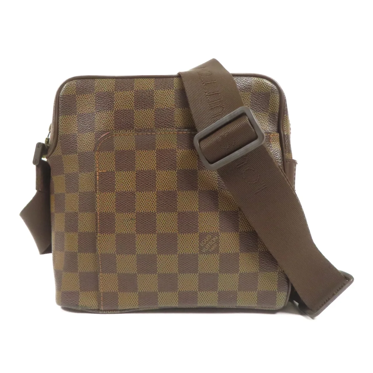 LOUIS VUITTON Olaf N41442 Shoulder Bag Coated Canvas 棕色