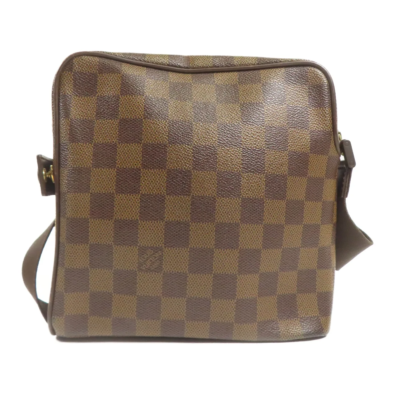 LOUIS VUITTON Olaf N41442 肩背包 塗層帆布 棕色 塗層帆布 中古品B - 縮圖 2