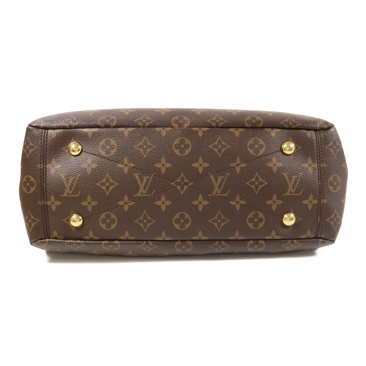 LOUIS VUITTON Pallas M41064 兩用包 塗層帆布 棕色 / NOIR 塗層帆布 中古品B - 縮圖 4