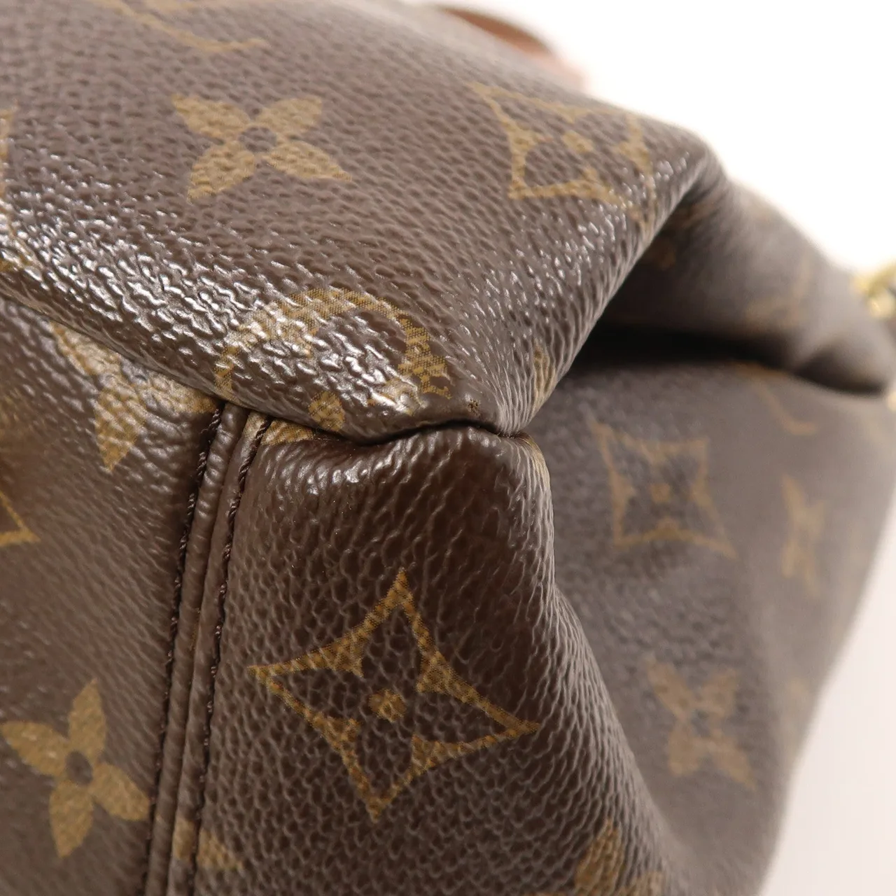 LOUIS VUITTON Pallas M41064 兩用包 塗層帆布 棕色 / NOIR 塗層帆布 中古品B - 縮圖 10