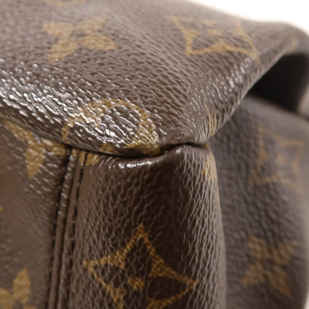 LOUIS VUITTON Pallas M41064 兩用包 塗層帆布 棕色 / NOIR 塗層帆布 中古品B - 縮圖 12