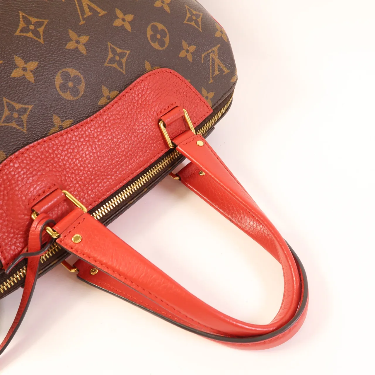 LOUIS VUITTON Retiro M40546 兩用包 塗層帆布 棕色 / 紅色 塗層帆布 中古品A - 縮圖 5