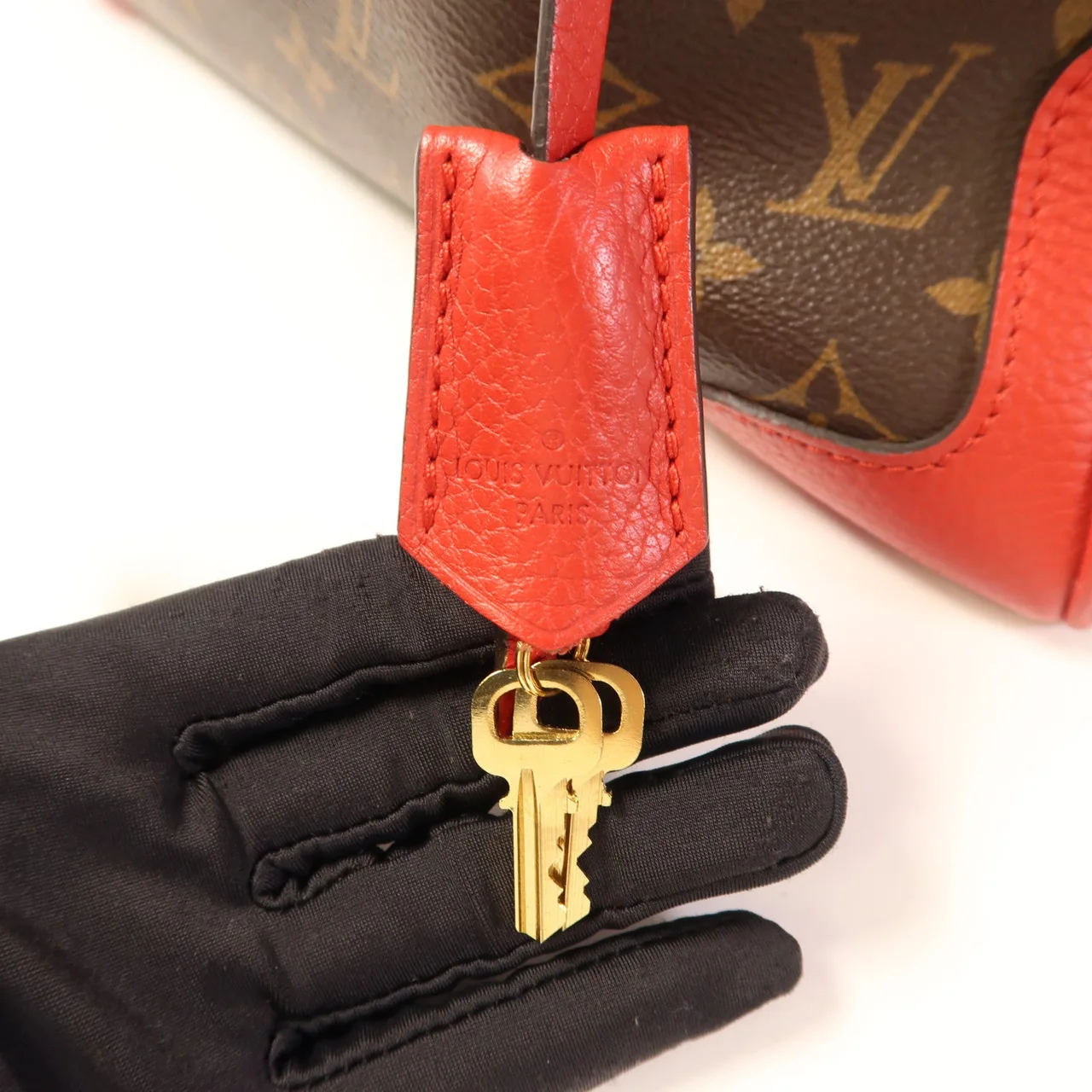 LOUIS VUITTON Retiro M40546 兩用包 塗層帆布 棕色 / 紅色 塗層帆布 中古品A - 縮圖 11
