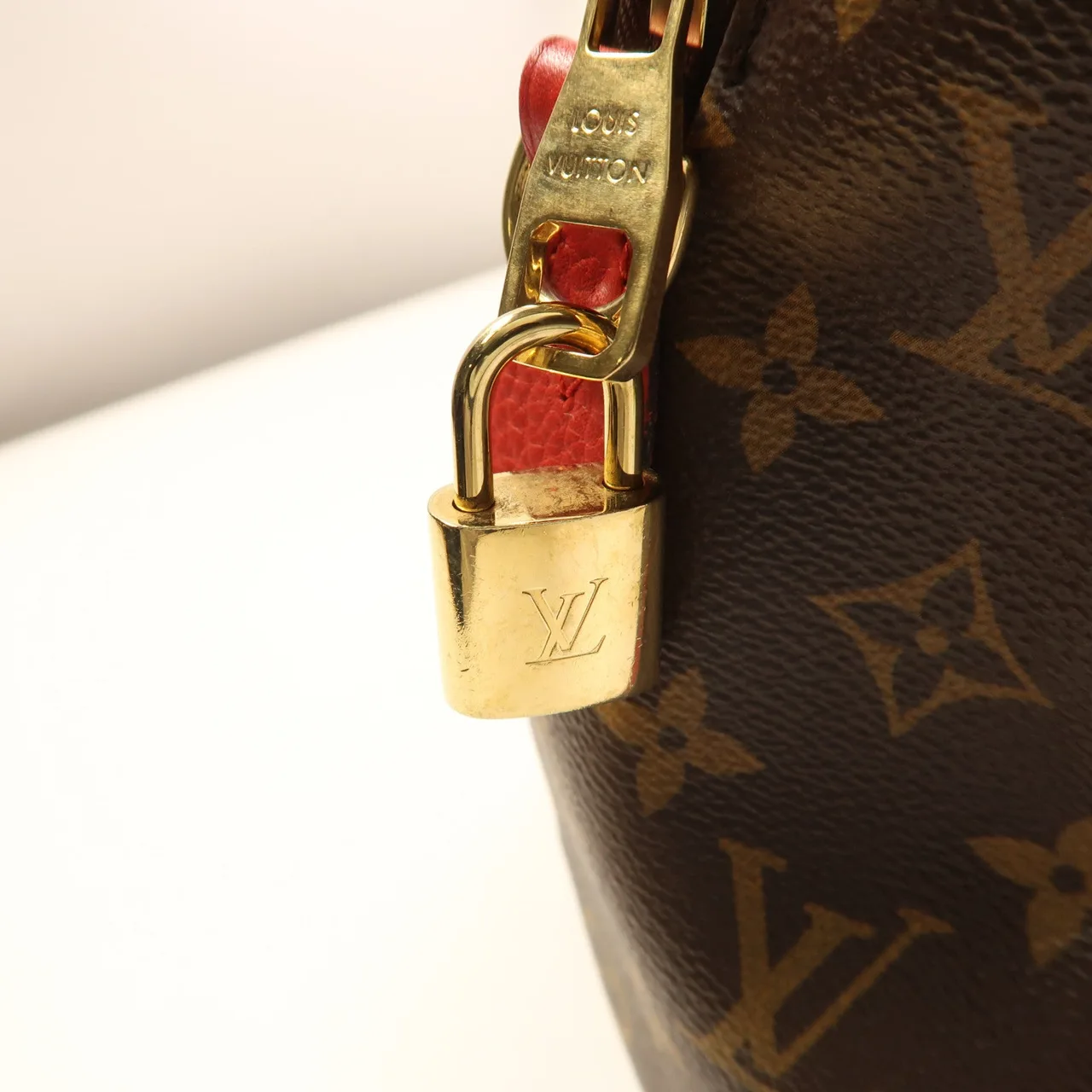 LOUIS VUITTON Retiro M40546 兩用包 塗層帆布 棕色 / 紅色 塗層帆布 中古品A - 縮圖 12
