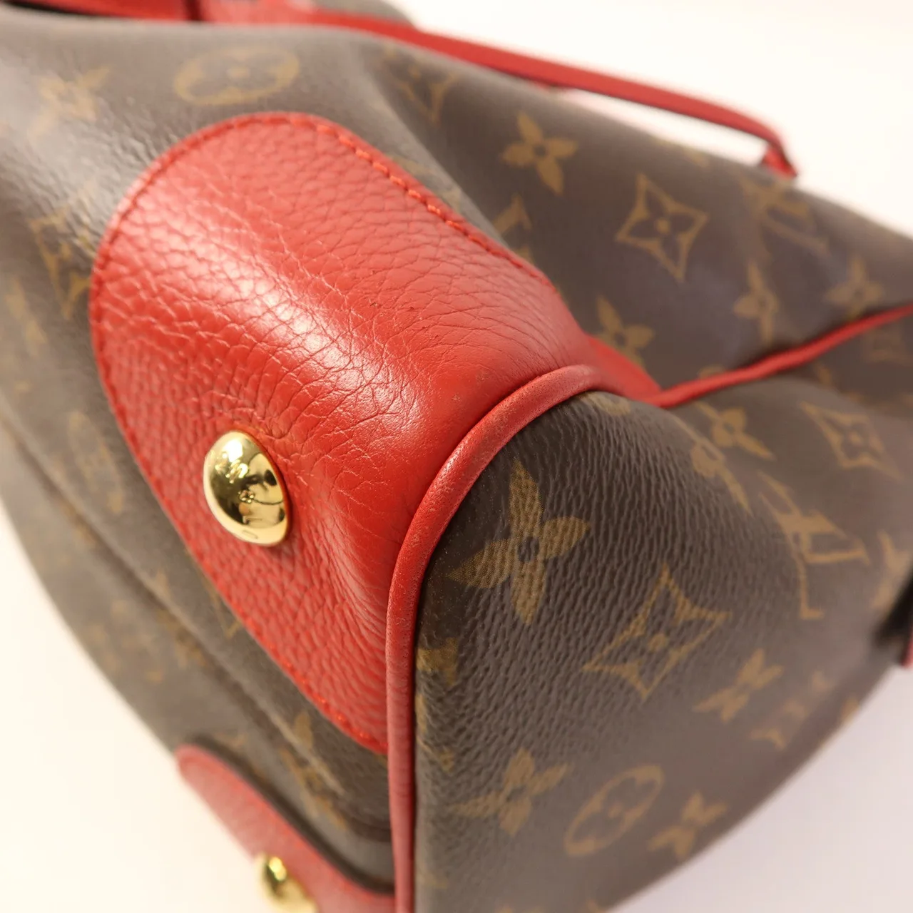 LOUIS VUITTON Retiro M40546 兩用包 塗層帆布 棕色 / 紅色 塗層帆布 中古品A - 縮圖 13