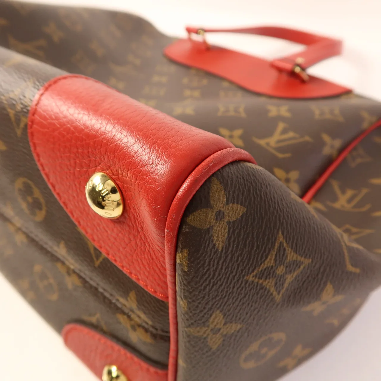 LOUIS VUITTON Retiro M40546 兩用包 塗層帆布 棕色 / 紅色 塗層帆布 中古品A - 縮圖 15
