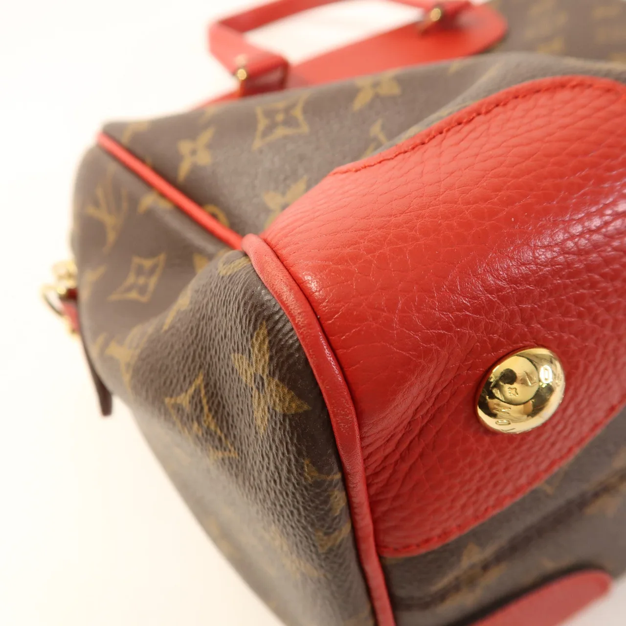LOUIS VUITTON Retiro M40546 兩用包 塗層帆布 棕色 / 紅色 塗層帆布 中古品A - 縮圖 16