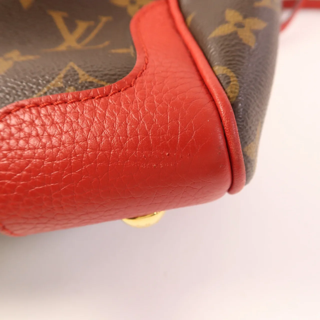 LOUIS VUITTON Retiro M40546 兩用包 塗層帆布 棕色 / 紅色 塗層帆布 中古品A - 縮圖 17