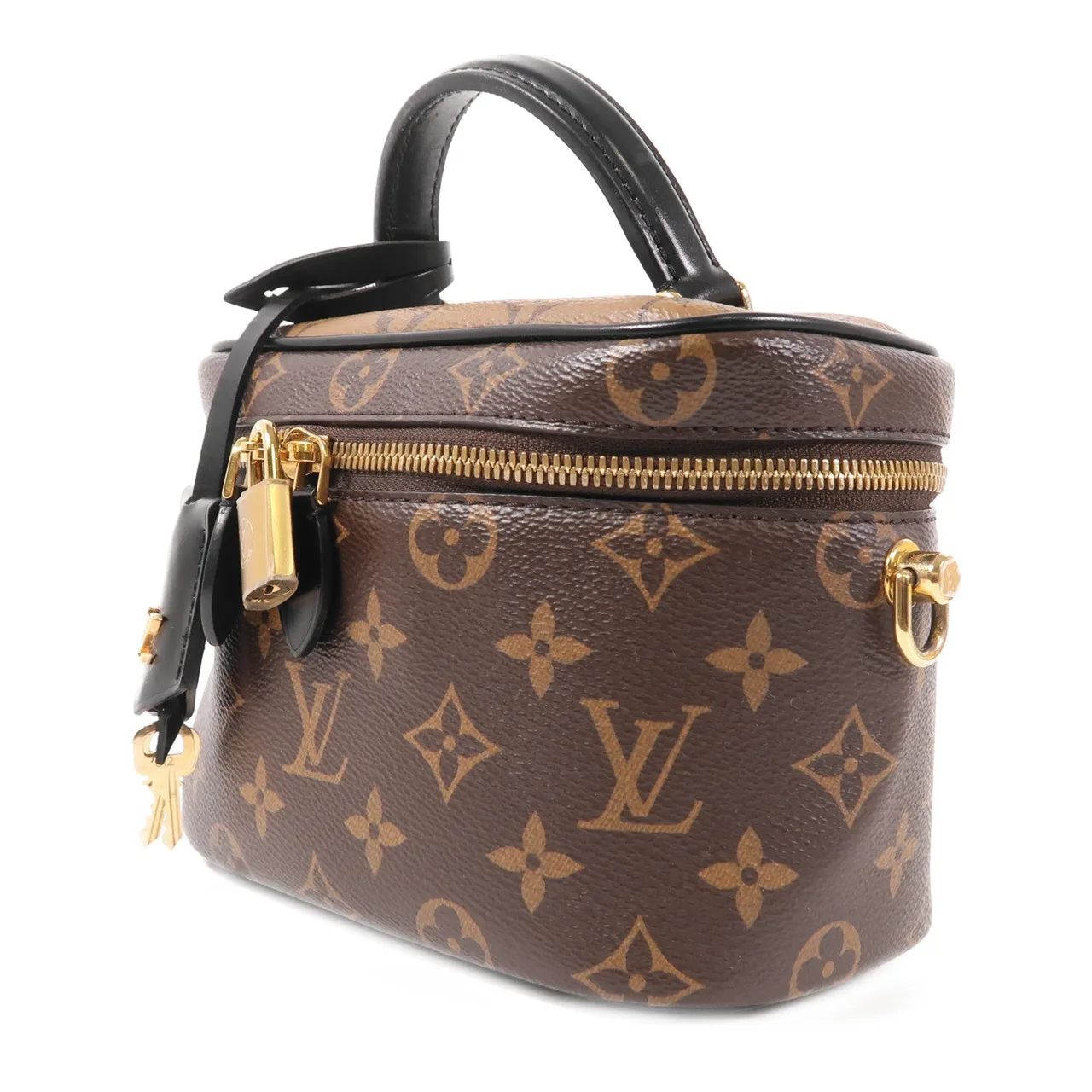 LOUIS VUITTON Vanity M45165 兩用包 塗層帆布 棕色 塗層帆布 中古品A - 縮圖 3