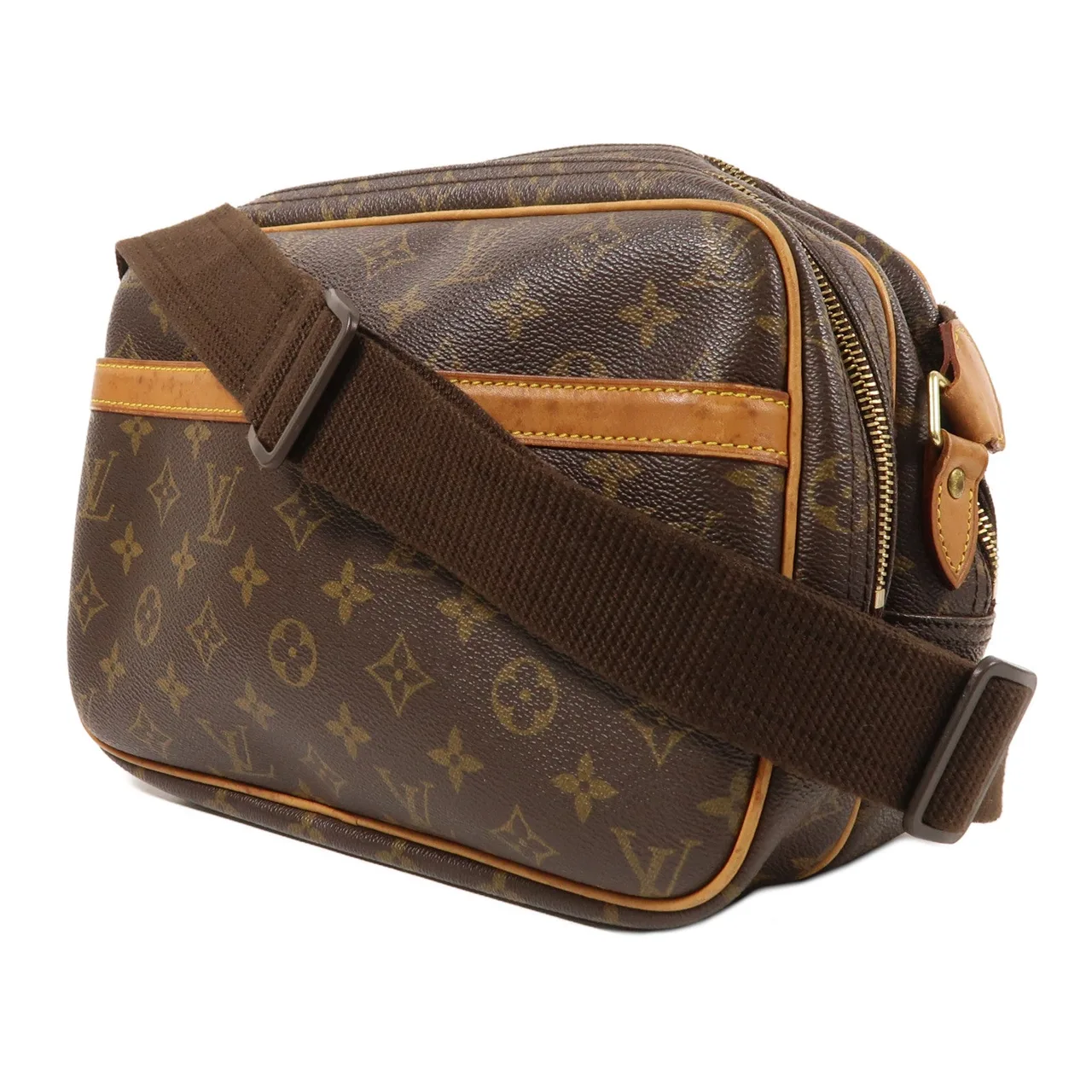 LOUIS VUITTON Reporter M45254 肩背包 塗層帆布 棕色 塗層帆布 中古品B - 縮圖 3