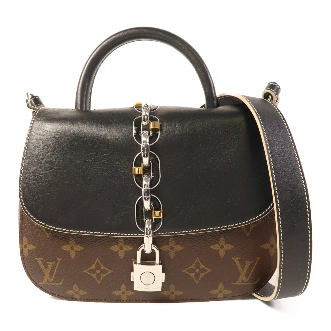 LOUIS VUITTON MN44115 兩用包 塗層帆布 棕色