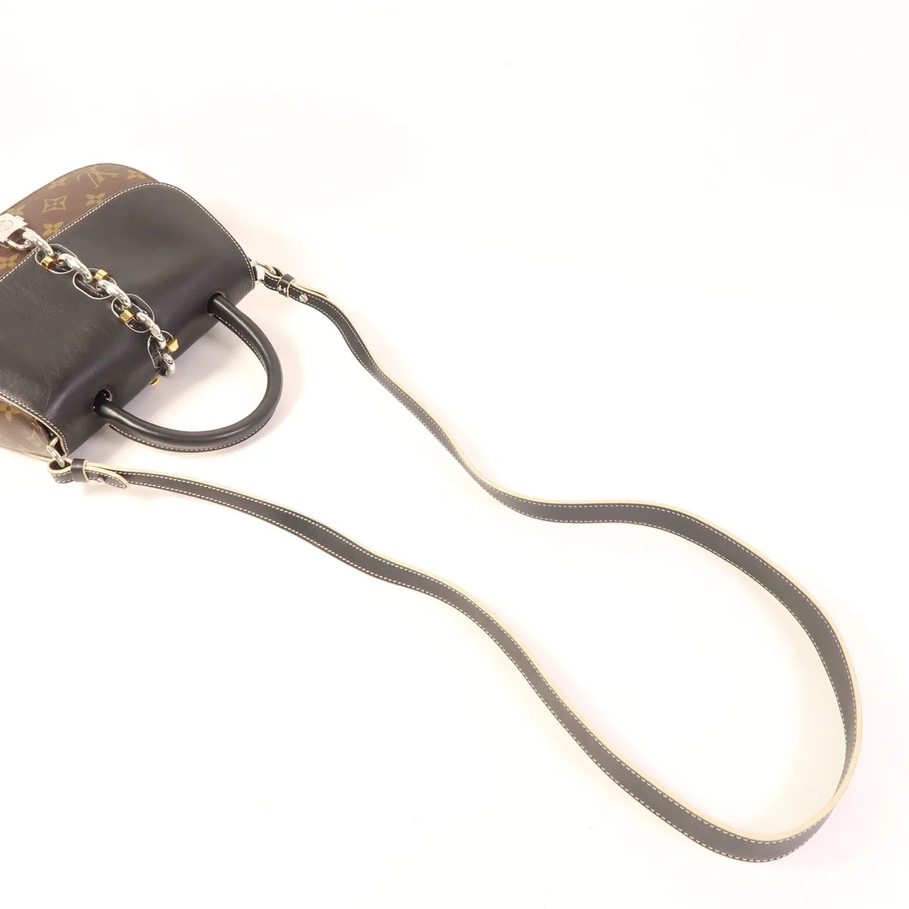 LOUIS VUITTON MN44115 兩用包 塗層帆布 棕色 塗層帆布 中古品A - 縮圖 6