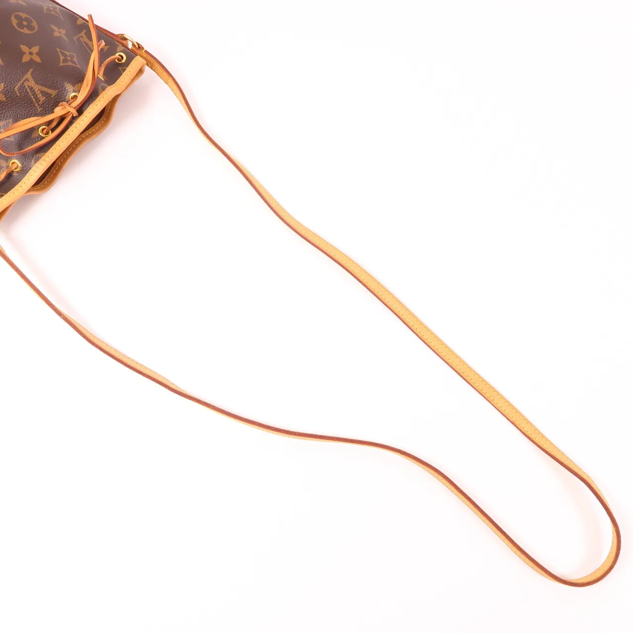 LOUIS VUITTON Nano Noe M41346 肩背包 塗層帆布 棕色 塗層帆布 中古品B - 縮圖 8