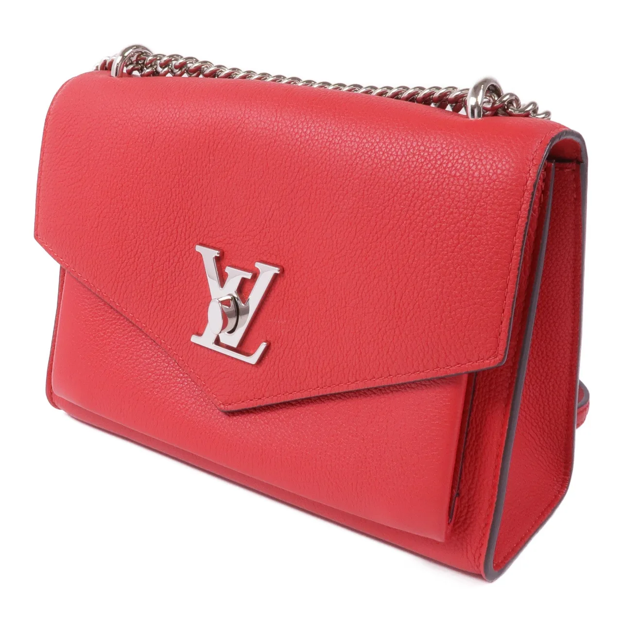 LOUIS VUITTON Lock Me M51419 肩背包 牛皮 紅色 / Red 牛皮 中古品A - 縮圖 3
