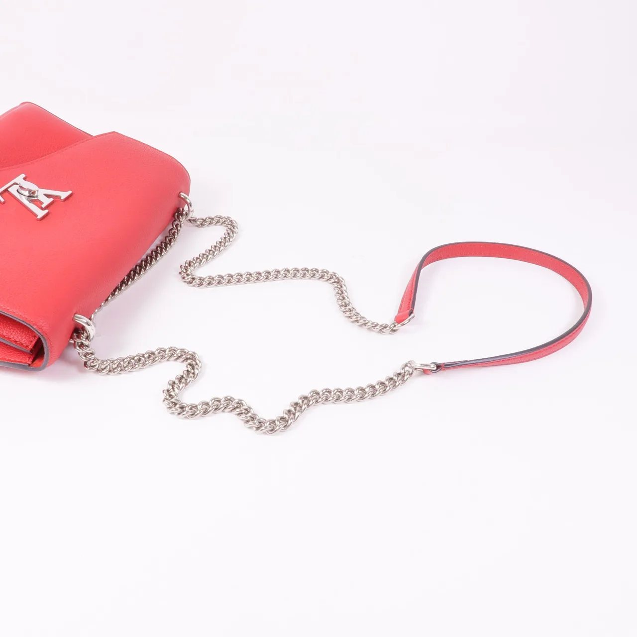 LOUIS VUITTON Lock Me M51419 肩背包 牛皮 紅色 / Red 牛皮 中古品A - 縮圖 5