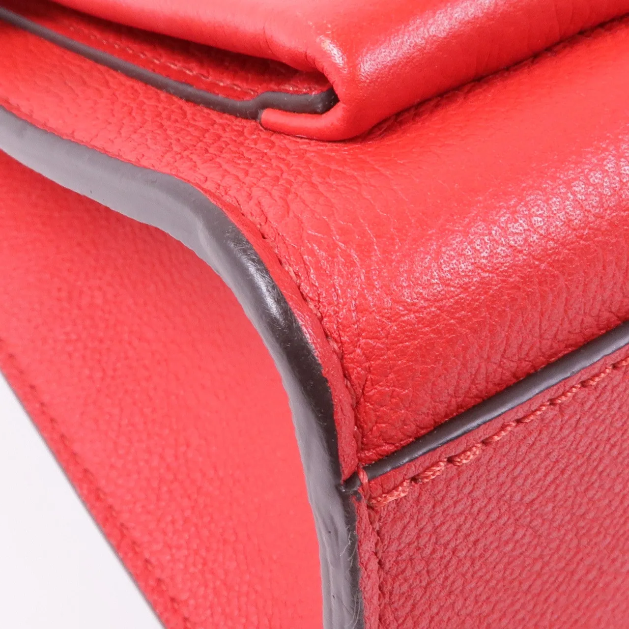 LOUIS VUITTON Lock Me M51419 肩背包 牛皮 紅色 / Red 牛皮 中古品A - 縮圖 8