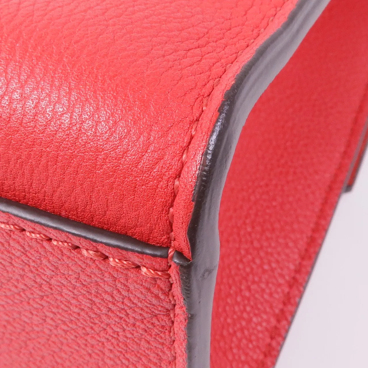 LOUIS VUITTON Lock Me M51419 肩背包 牛皮 紅色 / Red 牛皮 中古品A - 縮圖 9