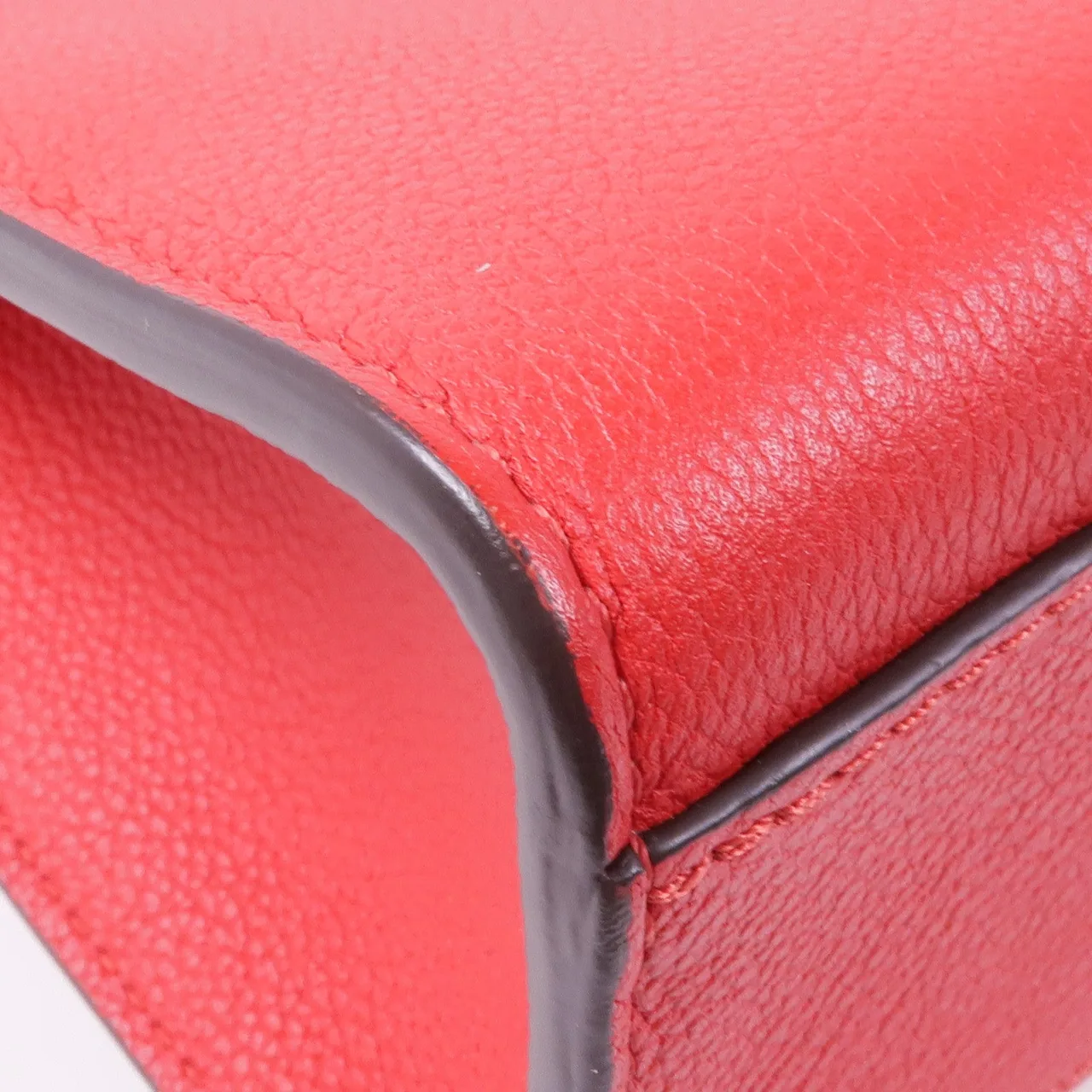 LOUIS VUITTON Lock Me M51419 肩背包 牛皮 紅色 / Red 牛皮 中古品A - 縮圖 10