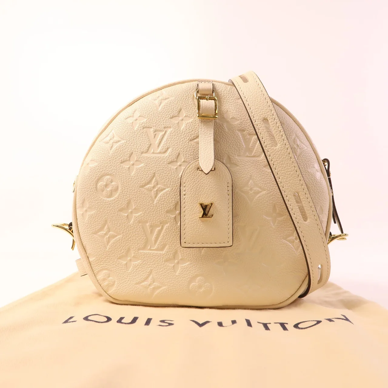 LOUIS VUITTON Boite Chapeau Souple M45276 肩背包 牛皮 米色 / Beige 牛皮 中古品A - 縮圖 13
