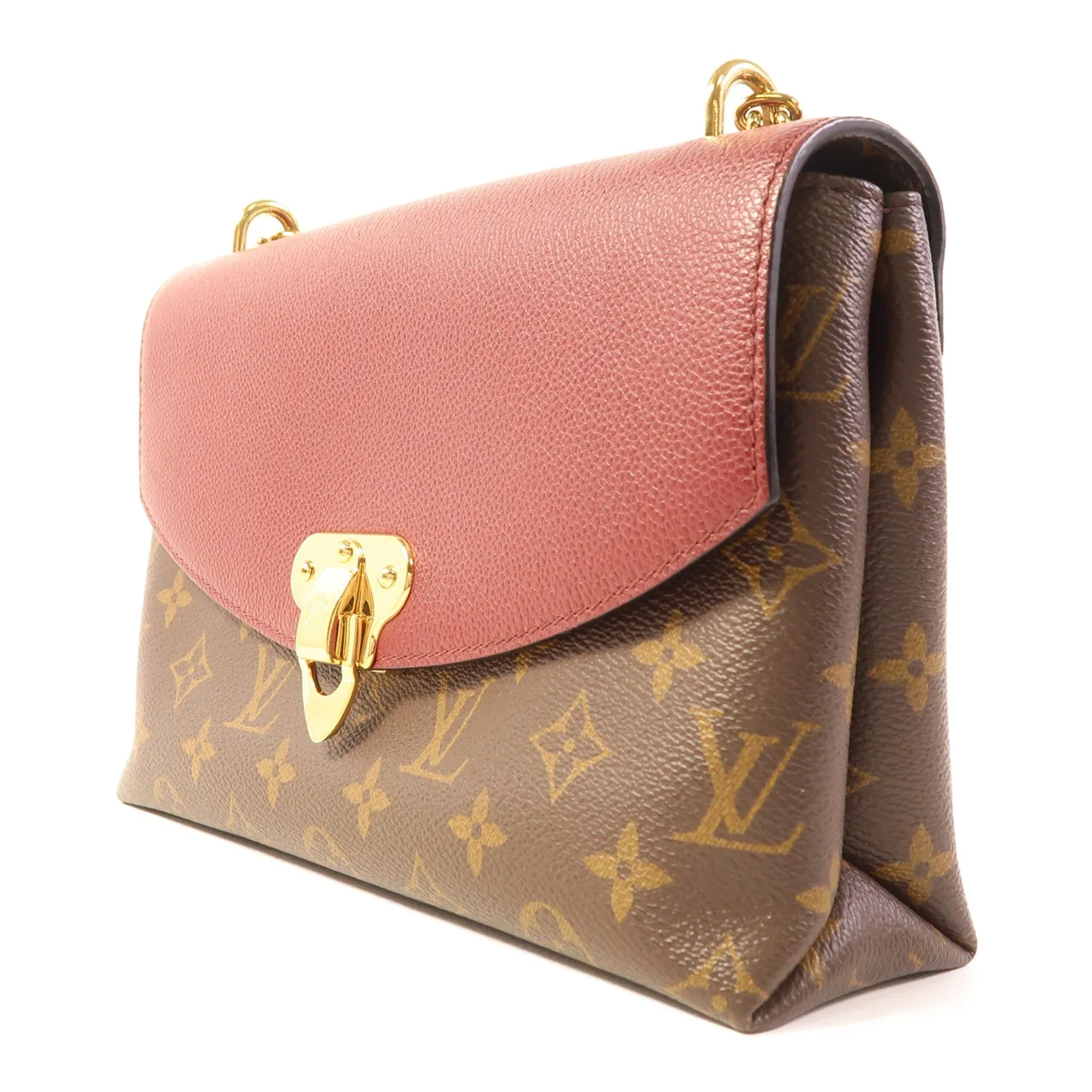 LOUIS VUITTON Saint Placide M43715 肩背包 塗層帆布 棕色 / 紅色 塗層帆布 中古品A - 縮圖 3