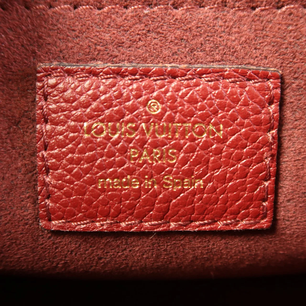 LOUIS VUITTON Saint Placide M43715 肩背包 塗層帆布 棕色 / 紅色 塗層帆布 中古品A - 縮圖 6