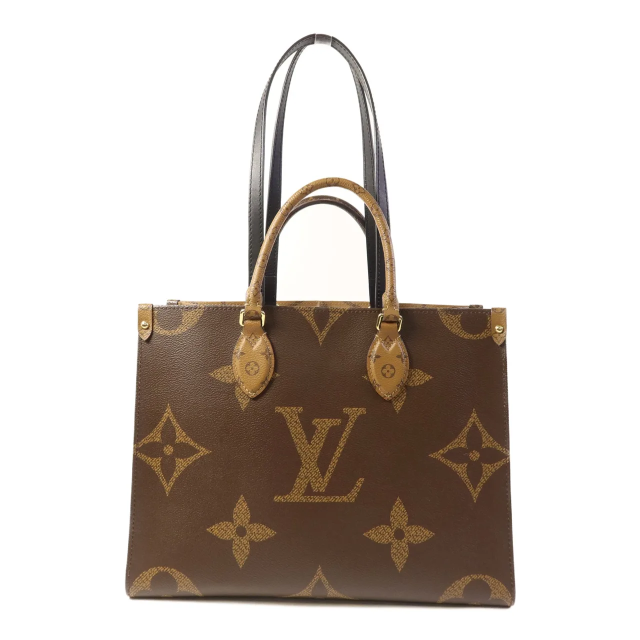 LOUIS VUITTON OnTheGo M45321 兩用包 塗層帆布 棕色