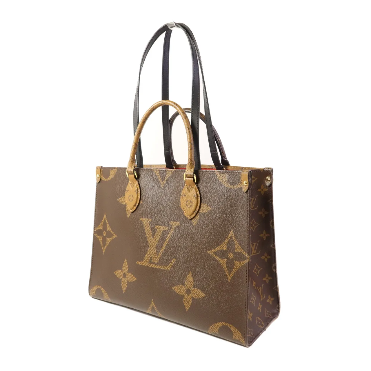 LOUIS VUITTON OnTheGo M45321 兩用包 塗層帆布 棕色 塗層帆布 中古品A - 縮圖 3