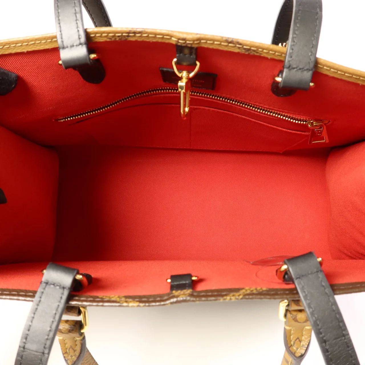 LOUIS VUITTON OnTheGo M45321 兩用包 塗層帆布 棕色 塗層帆布 中古品A - 縮圖 6